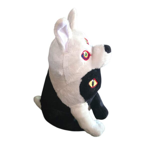 Meow Wolf Plush Cat Wolf Twisted Multiverse Stuffed Animal Toy Black White - Picture 2 of 6